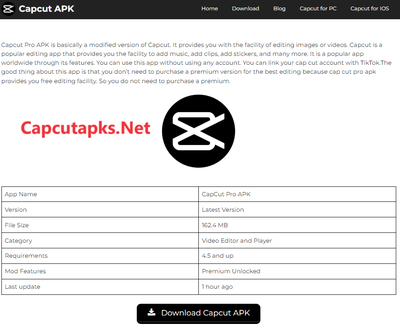 CapCut APK Download Latest Version For Android [Premium Unlocke