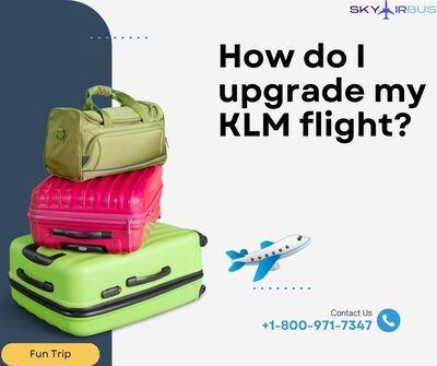 How do I upgrade my KLM flight?